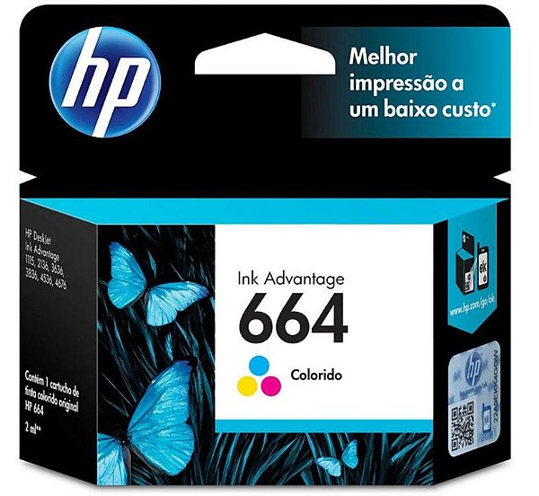 Cartucho Hp F6v28ab (664) Colorido