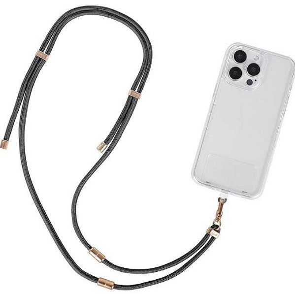 Cordao P/celular Dourado Poliester 1.6m Cdul01