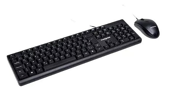 Kit Teclado e Mouse Com Fio Cf1001usb2.0 Preto