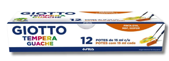 Tinta Guache Giotto C/12 cores 017000