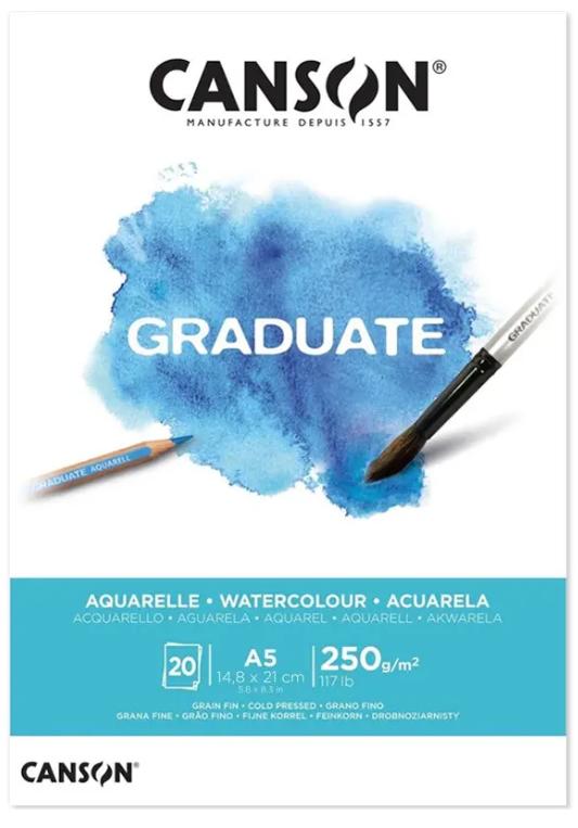Bloco Graduate Aquarela A5 20fls 250grs C400110373