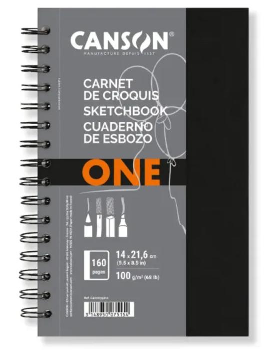 Caderno Espiral Sketchbook Art Book One A5 80fls 100grs 60039211