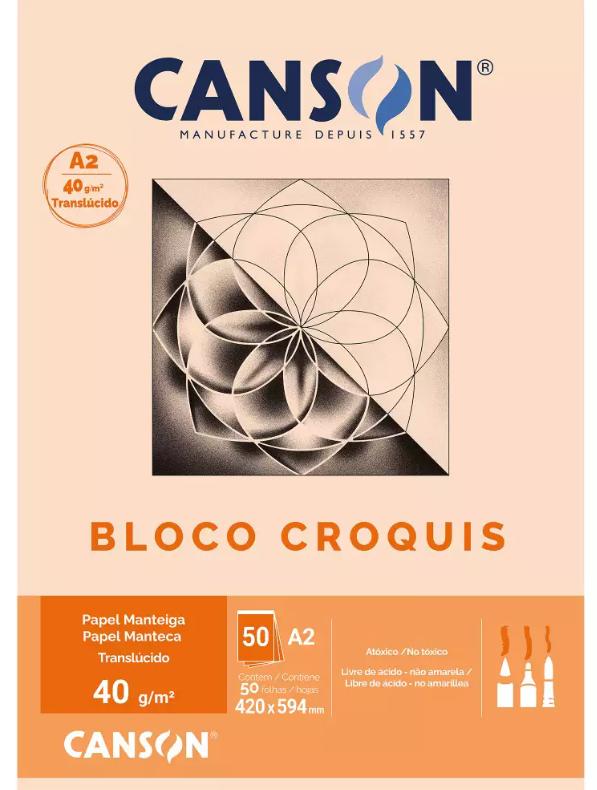Bloco Croquis A2 50fls 40grs 66667048