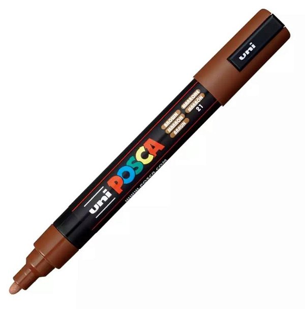 Caneta Uni Ball Posca Pc-5m Castanho