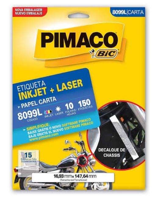 *Etiqueta P/impressora 8099l