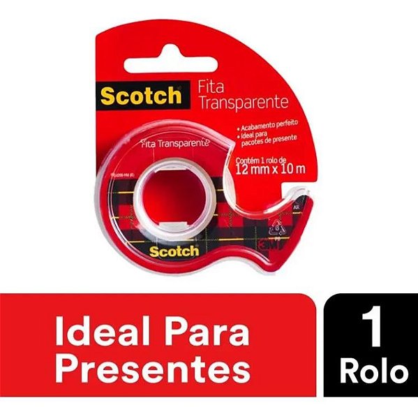 Fita Adesiva Scotch 12mmx10m C/aparelho 3m Hb004087423