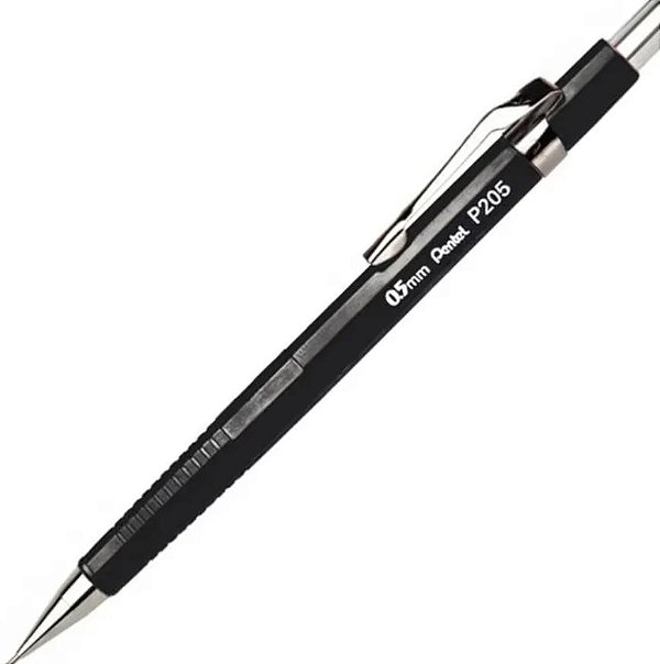 Lapiseira Pentel P205 Japonesa Preto Jnpb