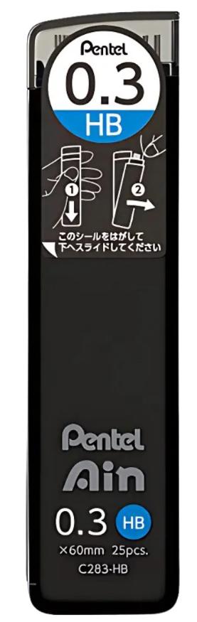 Grafite Pentel Stein Ain 0,3 Hb