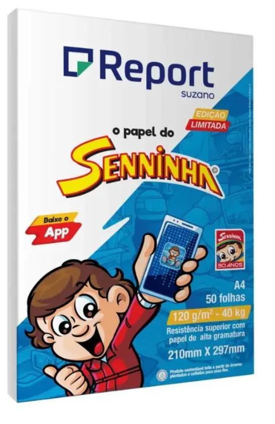 Papel Report Seninha Branco A4 C/50f 120g
