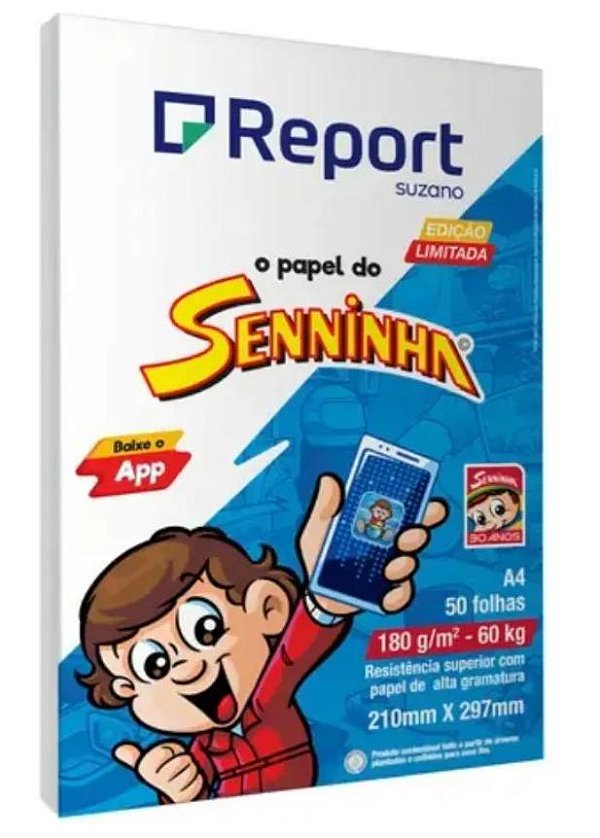 Papel Report Seninha Branco A4 C/50f 180g