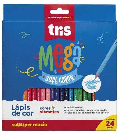 Lapis de Cor Tris Megasoft C/24 cores 678252