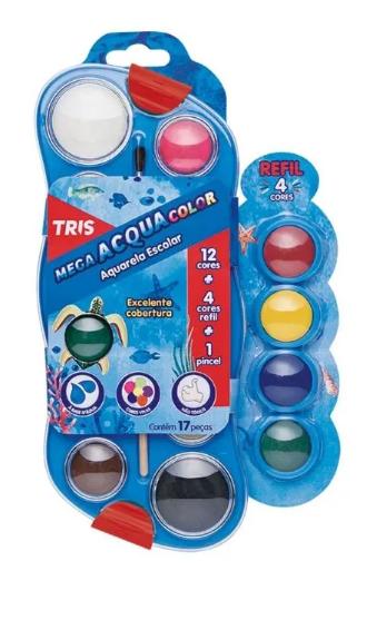Aquarela Tris Acqua Mega C/12cores 602875