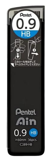 Grafite Pentel Stein Ain 0,9 Hb