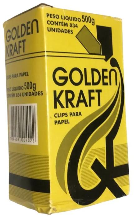 Clipes Golden Kraft 500gr N 0