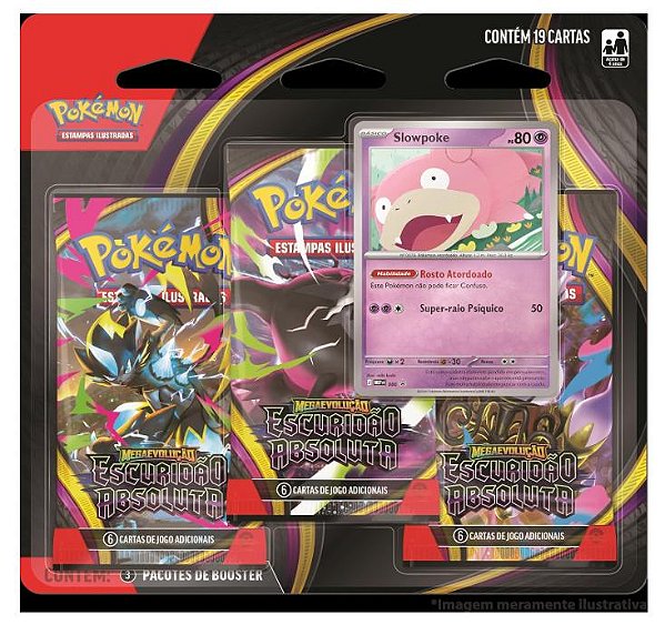Cartas Pokemon Blister Triplo Escuridao Absoluta