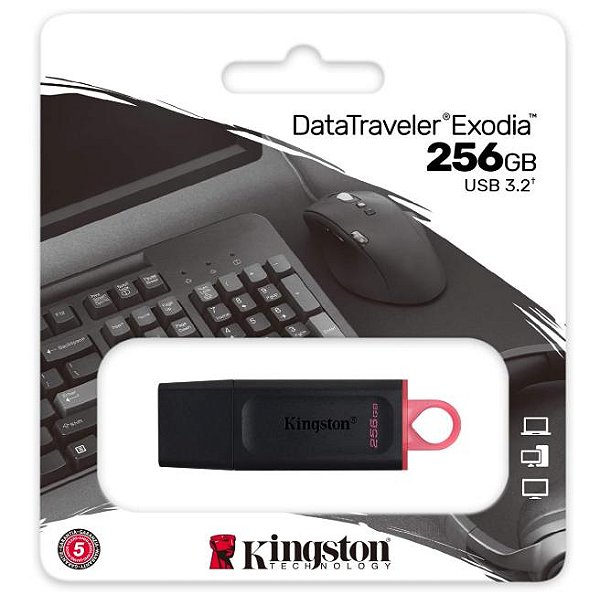 Pen Drive 256gb 3.2 Kingston Datatraveler