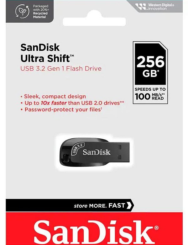 Pen Drive 256gb 3.0 Sandisk