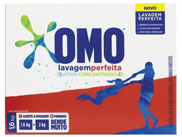Sabao em Po Omo Lavagem Perfeita 1.6kg