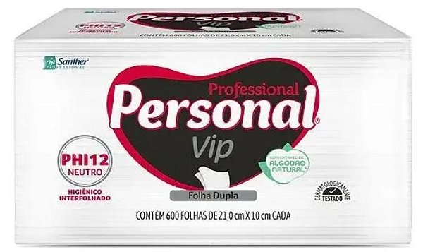 Papel Higienico interfolha Personal Vip C/600f-103288