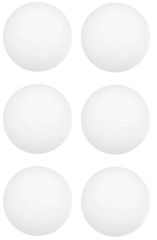 Bola de Ping Pong 6 pçs Branca