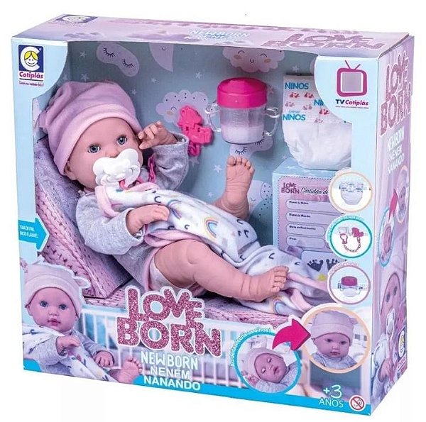Boneca Love Born Nenem Nanando 2588