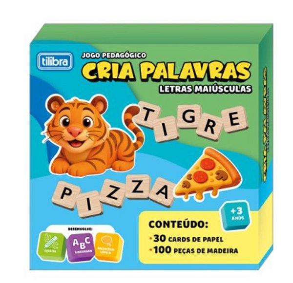 Jogo Pedagogico Cria Palavras Maiuscula