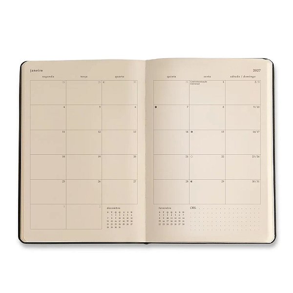 Agenda 9x15,5 Planner Semanal Anotaçoes Relicario Realeza Marinho