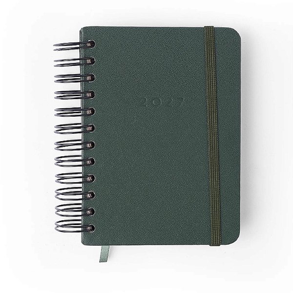 Agenda Planner Wireo 11,5x16 Diaria Verde Oliva