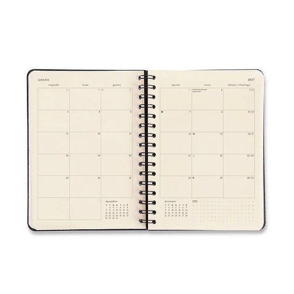 Agenda Planner Wireo A5 Diaria Noronha Atalaia