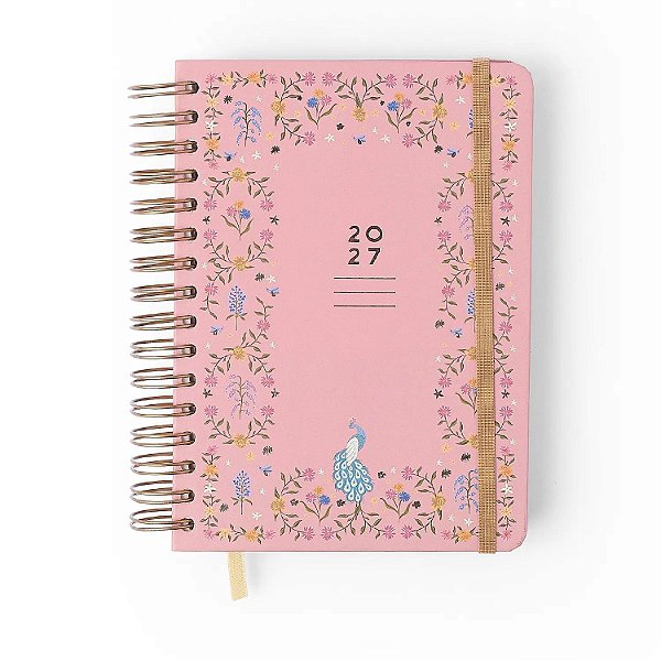 Agenda Planner Wireo A5 Diaria Relicario Secreto Coral