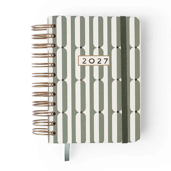 Agenda Planner Wireo 11,5x16 Diaria Veredas Verde