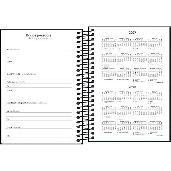 Agenda Tilibra Spice Preta M6