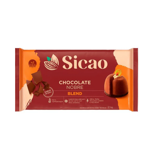 Chocolate Nobre Blend Barra 1,01kg Sicao