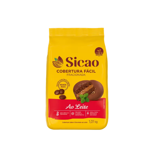 Cobertura Fácil Gotas Ao Leite 1,01KG Sicao