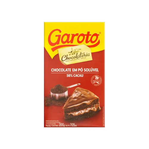 Chocolate Em Po 50% Cacau 200g Garoto