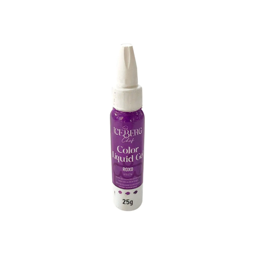 Corante Liquid Gel Color Roxo 25g Iceberg