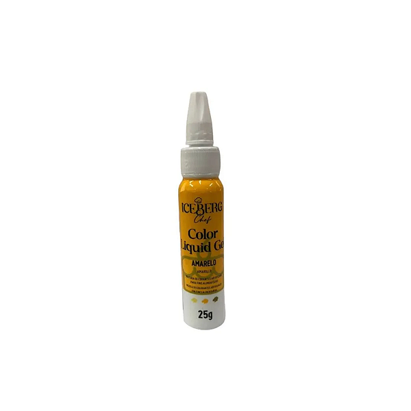 Corante Liquid Gel Amarelo Iceberg  25g