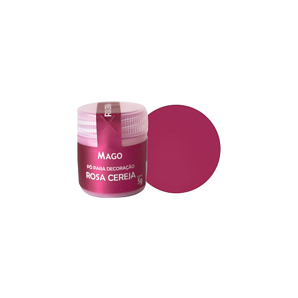 Pó para Decoração Rosa Cereja 5g Mago