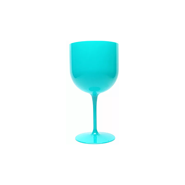 Taça Para Gin Tônica Drinks Festa Acrílico Azul Tiffany 550ml