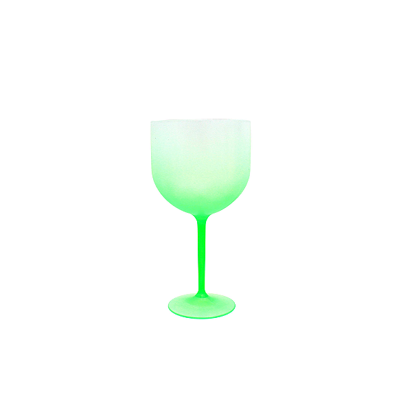 Taça Para Gin Tônica Drinks Festa Acrílico Verde Degrade 550ml