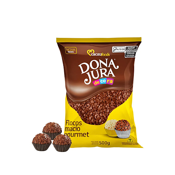 Flocos Macio Gourmet Dona Jura 500g - Cacaufoods