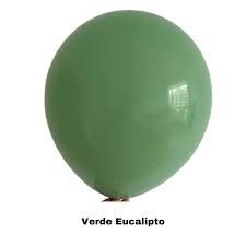 Balão Bexiga Verde Eucalipto 9 Polegadas 50 Unidades FESTBOLL