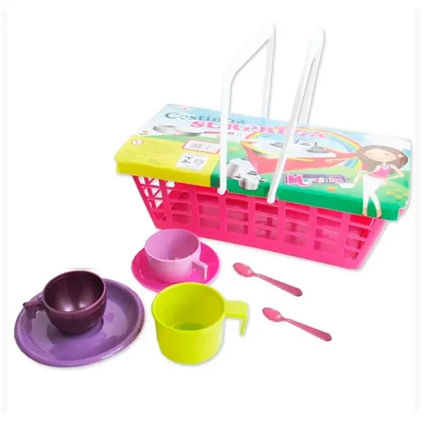 Cestinha Surpresa Mini Mercado C/ Utensílios De Cozinha - MiniToys