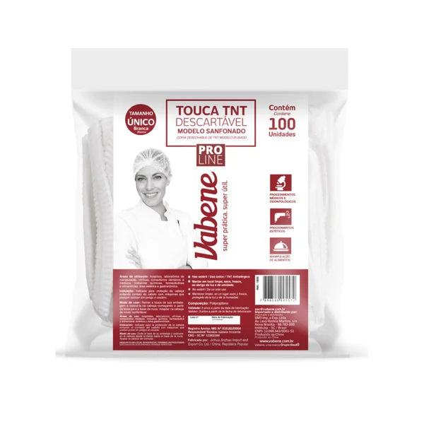 Touca Tnt Sanfonada C/100 Vabene
