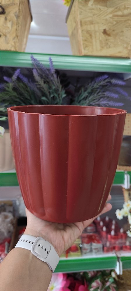 Vaso Cachepot De Mesa Terracota Grande