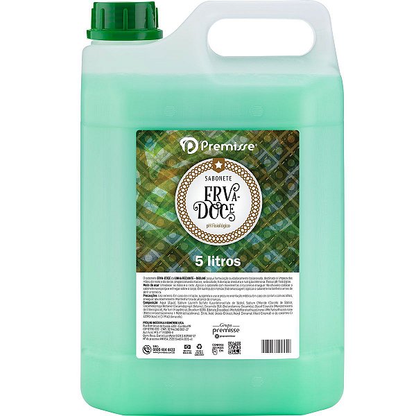 Sabonete Liquido Erva Doce 5L Premisse Sabonete Líquido - Erva Doce