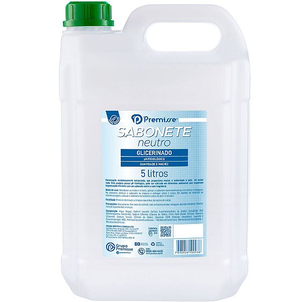 Sabonete Liquido Refil 5L Ph Neutro Glicerinado Premisse