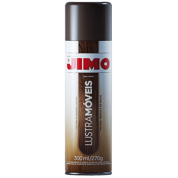 Lustra Moveis Jimo Aerosol 300ml Carnaúba Brilho Proteção