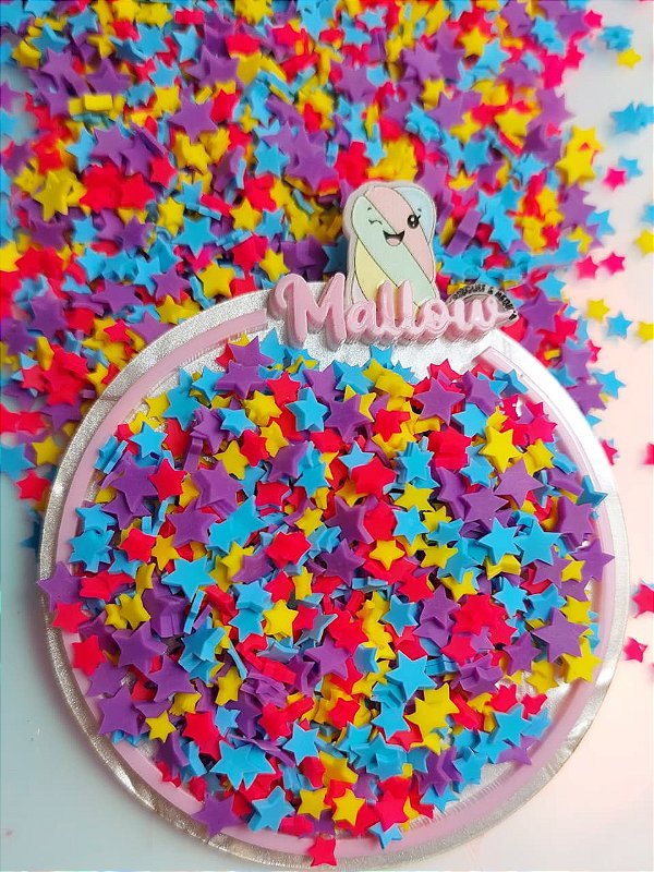 Micro estrelinhas cores vibrantes