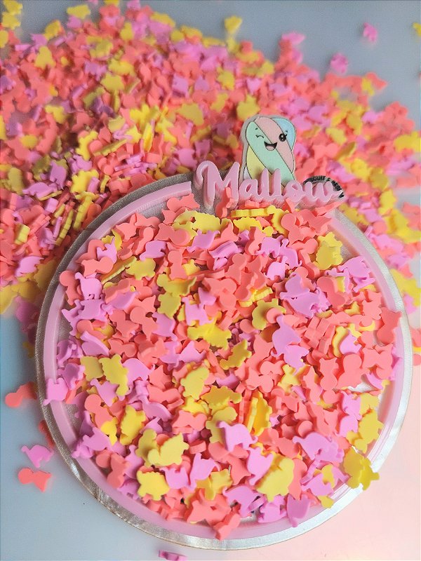 Micro dinossauros rosa